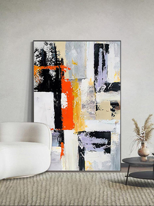 Handmade hình ảnh tác phẩm nghệ thuật hiện đại trang trí nội thất màu sắc nghệ thuật Bộ sưu tập đóng khung trừu tượng sơn dầu vải tường nghệ thuật - Product Image 6