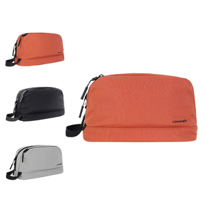 Travel <b>Toiletry</b> Bag for Men, Dopp Kit Water Resistant Shaving Bag for <b>Toiletries</b> Accessories, Black-Medium - Product Image 2