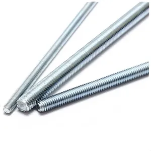 Threaded Bar Grade 4.8 Galvanized Carbon Steel Gi Stud Threaded Rod