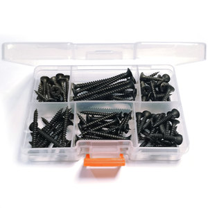 Thô Chủ Đề Tốt Hộp Nhựa Oxit Đen Kết Thúc Bugle Đầu Gỗ Vít Assortment Kit Lý Tưởng Tường Thạch Cao Vít - Product Image 2