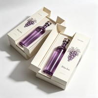 Boîte cadeau en carton rigide à double porte avec logo pour bouteilles de vin et champagne, emballage rigide à ouverture à clapet, vente en gros