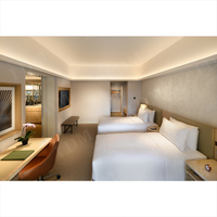 Ensemble de meubles de suite de chambre d'hôtel de luxe 5 étoiles en chêne massif écologique moderne pour villa et appartement