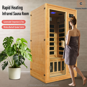 OEM Whosale Dry <strong>Sauna</strong> Solid Wood Hemlock Electric Modern 1-Person Indoor <strong>Sauna</strong> Room For Family Health Use - Product Image 6
