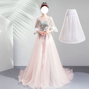 Vente en gros en stock <span class=keywords><strong>jupon</strong></span> crinoline trapèze pour <span class=keywords><strong>femme</strong></span> avec volants <span class=keywords><strong>jupon</strong></span> cerceaux pour robe de mariée - Product Image 6