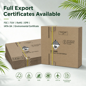 กล่องกระดาษลูกฟูกสำหรับแบตเตอรี่ลิเธียมไอออน UN3480 ได้รับการรับรองมาตรฐาน IATA-3A สำหรับสินค้าอันตรายประเภทที่ 9  ผลิตโดย Chenjie Paper ตามมาตรฐาน RoHS และ EPR - Product Image 5