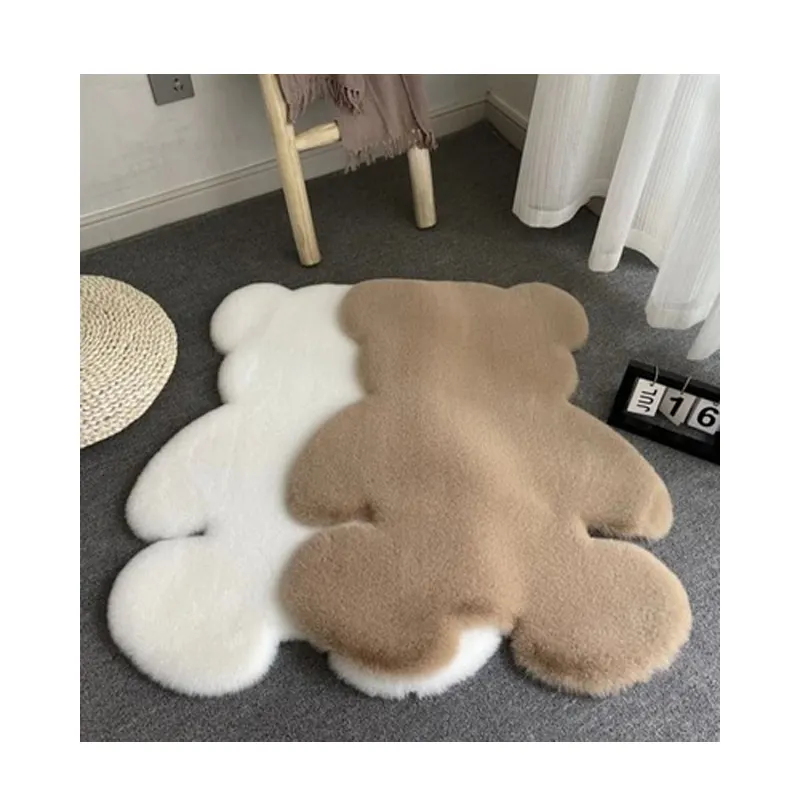 Tapis antidérapant de style minimaliste, décoration d'intérieur, mignon, doux, ensemble de canapé, housse de meubles, 3D, 1 pièce