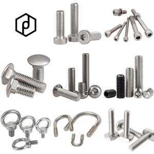 Fabricant de boulons : Écrous et boulons sur mesure en acier inoxydable pour la construction, boulons de <span class=keywords><strong>chariot</strong></span> courbés, boulons à tête hexagonale, boulons à tête carrée, boulons pour meubles - Product Image 1