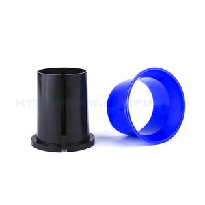 شجيرة نايلون مستديرة بشفة مخصصة ، بطانات انزلاق بلاستيكية سوداء مصنوعة من النايلون Pa6 باستخدام الحاسب الآلي - Product Image 3