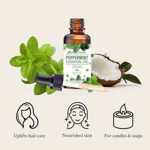Huile Essentielle de Menthe Poivrée Transfrontalière Entièrement Anglaise pour Hydratation Faciale, Soins Corporels, Massage, <span class=keywords><strong>Tuina</strong></span> et Soins Capillaires - Product Image 2