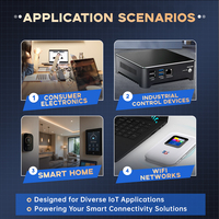 Módulo Qualcomm Wifi 7 QCC2072 IEEE802.11a/b/g/n/ac/ax/be 2.4/5/6G 320MHz 2T2R PCIe/Uart Linux/Android para Router/PC/CPE/AR/VR