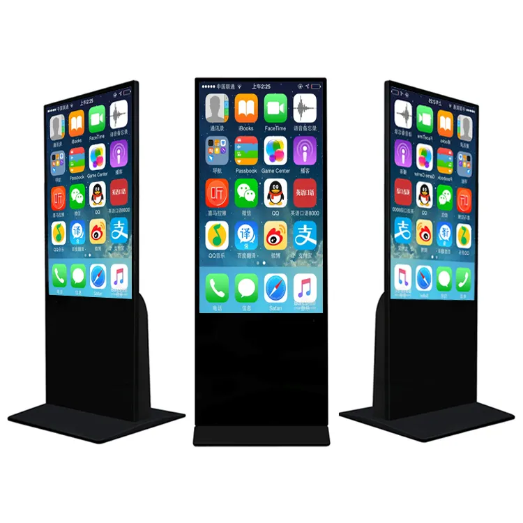 43 49 55 Inch Indoor Vloerstandaard Display Android Digital Signage Touch Totem Lcd Reclameschermen