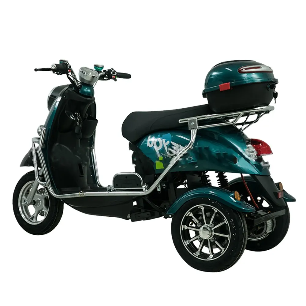 Không chổi than 1500W động cơ thời trang 60V 72V di động giá rẻ ba bánh xe scooter điện ba bánh cho người lớn