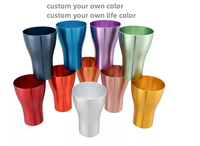 Gobelet à bière en aluminium de haute qualité recyclable, gobelet à café, logo personnalisé / couleur / impression, gobelet à bière portable et durable
