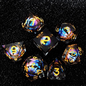 Nouveau jeu de dés mobiles Dragon Eye DND dés RPG 7 pièces avec boîte-cadeau pour les jeux de rôle - Product Image 2
