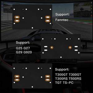 Soporte de Carreras <span class=keywords><strong>para</strong></span> Videojuegos Leisureda A9 Compatible con <span class=keywords><strong>360</strong></span>, <span class=keywords><strong>para</strong></span> G27 G29 GT500 T300RS, Reposapiés Plegable - Product Image 5