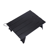Table basse pliable en aluminium durable, imperméable, pour l'extérieur, la randonnée, le camping, les parcs