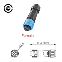Haute Qualité M6 M8 M10 M12 M16 M18 M20 Connecteur Étanche 3 Broches 3 Core IP67 IP68 Femelle Mâle Prise LED Connecteur
