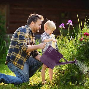 <span class=keywords><strong>Arrosoir</strong></span> de jardin vintage en acier allié de zinc durable de 1 gallon, couleur violette, pour plantes d'extérieur et d'intérieur - Product Image 6