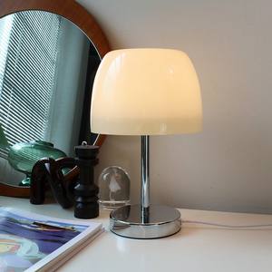 Veilleuse champignon vintage, lampe de table moderne <span class=keywords><strong>Bauhaus</strong></span>, matériau PC flexible pour chambre à coucher, chevet, atmosphère décorative pour famille d'accueil - Product Image 1