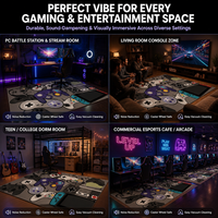 Maßgefertigter Gaming-Teppich mit Gamecontroller-Design, Weicher Polyester Rutschfester Teppich für Schlafzimmer und Spielzimmer, OEM Großhandel