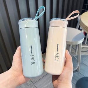 Bouteille d'eau créative et simple avec doublure en verre, idéale pour le sport, la randonnée et les activités de plein air, pour enfants, cadeau mignon, nouveauté, vente en gros personnalisée à prix abordable. - Product Image 1