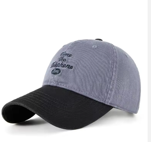 Nouveauté, casquette de baseball en coton à 6 panneaux, non structurée, unisexe, pour l'extérieur, avec logo brodé personnalisé bicolore, casquette décontractée pour adultes, casquette de papa - Product Image 5