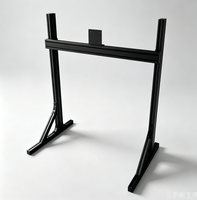 Support de moniteur unique réglable en aluminium 4080 de 24 à 55 pouces, support indépendant pour un seul écran pour simulateur de course