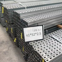 Supports d'accessoires en acier peint pour section C, alliage zinc-aluminium-magnésium, marque Shunlide, modèle 41x41, épaisseur 2,5 mm