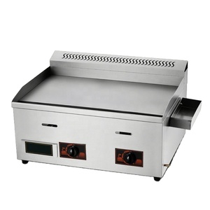 Commercial LPG Gas Flat Griddle and Deep <b>Fryer</b> Gas Grill <b>Machine</b> Hot Sale Snack Food Multifunction Provided - Product Image 2