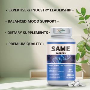 Chất lượng cao s-adenosyl-l-methionine SAM-E máy tính bảng ademetionine disulfate <span class=keywords><strong>tosylate</strong></span> cho người lớn và phụ nữ mang thai - Product Image 2