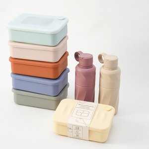 Boîte à lunch pour bébé en silicone de qualité alimentaire, compatible micro-ondes - Product Image 2