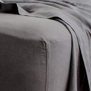 Set di Lenzuola e Copripiumino in Lino <span class=keywords><strong>Francese</strong></span> 100% Morbido e Resistente, Colore Carbone, Personalizzabile con Logo e Dimensioni, Vendita all'Ingrosso - Product Image 4