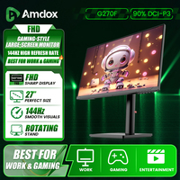 27 Zoll FHD Gaming-Monitor 144Hz 5ms 90% DCI-P3 HDR10 Verstellbarer Standfuß Computerbildschirm