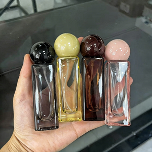 Envase de Perfume Vacío de Lujo con Pulverizador de Bomba Cilíndrica de 30 ml, Cuadrado, con Pulverización Fina, de Vidrio <span class=keywords><strong>Ámbar</strong></span>, Rosa, Amarillo, Negro Mate, Serigrafiado - Product Image 2