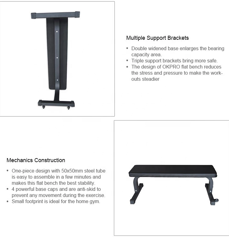 Flat Bench Fitness Machine Gym Equipment  Indoor Gym Machine