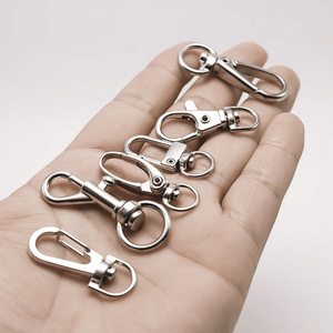 Stainless Steel Oval Keychain Lobster Clasp Hook <b>Key</b> Ring Pendant Car <b>Key</b> Accessory Hard Wearing Metal <b>Key</b> <b>Chain</b> - Product Image 4