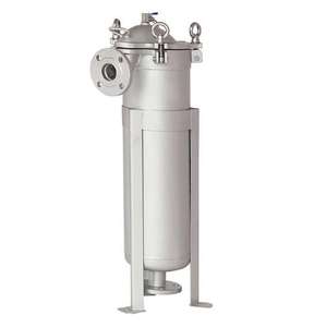 فلتر كيس عالي الكفاءة من الفولاذ المقاوم للصدأ 304 بكثافة متدرجة 5 ميكرون 2 #   معالجة مياه الشرب لتقليل محتوى الحديد/المنغنيز - Product Image 1