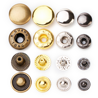Boutons-pression métalliques en alliage de zinc de 12 mm pour chemises Abaya Thobe pour hommes, avec logo personnalisé