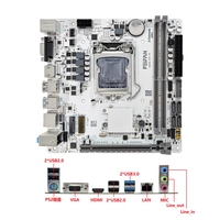Nouvelle carte mère de bureau ITX blanche B450/B75/B85/H310/H510/H61 Intel LGA1155/1150/1151/1200 DDR3/DDR4 double canal 64 Go
