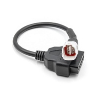Cable OBD2 para Motocicleta, Adaptador de 4 Pines a 16 Pines OBD2, Compatible con Motocicletas Yamaha