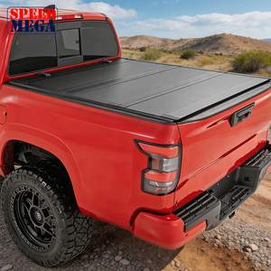 Couverture de benne rigide à trois volets encastrée pour Nissan Navara Frontier, couverture de benne en aluminium à profil bas, étanche et verrouillable - Product Image 1