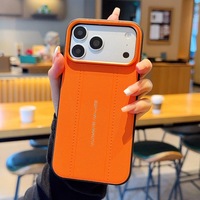 Coque de luxe pour iPhone 17 avec cadre d'appareil photo contrastant pour iPhone 16 Pro, coque de protection anti-choc