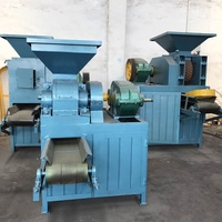 Presse à briquettes de charbon en forme d'oreiller (machine à briquettes haute pression) pour la production de briquettes de charbon de barbecue rondes.