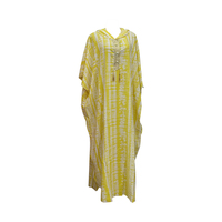 Robes de Nuit Tendance pour Femmes en Gros, Vêtements Ethniques Musulmans Imprimés, Robes Décontractées à Col en V