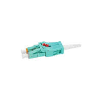 Kabel Patch konektor serat optik LC Uniboot perubahan polaritas reversibel untuk pusat Data kabel terstruktur kepadatan tinggi OM3/OM4