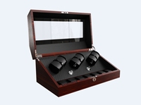Boîtier remontoir de montres automatique de luxe sur mesure, haute qualité, OEM ODM, 6+7 emplacements, en noyer
