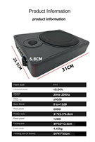 Haut-parleur basse haute qualité 8 pouces double bobinage Bluetooth 12v RC OEM usine subwoofer mince sous le siège