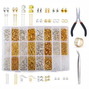 <span class=keywords><strong>Kit</strong></span> de fabrication de boucles d'oreilles plaqué or 18 carats <span class=keywords><strong>pour</strong></span> adultes, avec crochets, attaches et composants en alliage, et étui de rangement pratique – Fournitures de bijouterie - Product Image 4