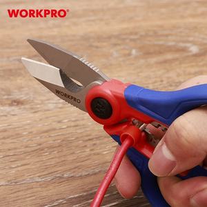 WORKPRO Ciseaux d'électricien professionnels de 6,4 "Pince à dénuder les câbles souples Ciseaux d'électricien en acier inoxydable - Product Image 5