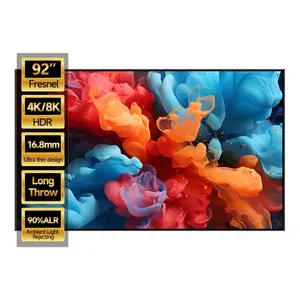 New Design 92 Inch Projection Screen ALR Laser Projector Screen 4K HDR Ultra-thin 3d Projection Screen